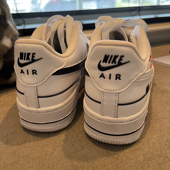 Custom Nike Air Force 1, Double Air Low White Black. - Picture 4 of 5